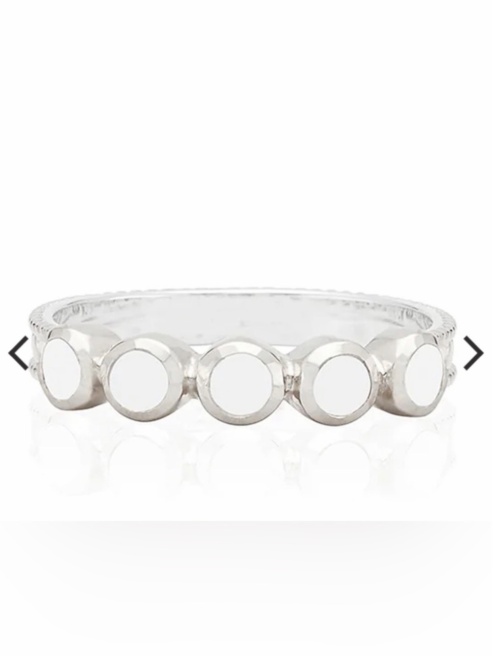 Anna Beck WHITE AGATE RING - STERLING SLIVER